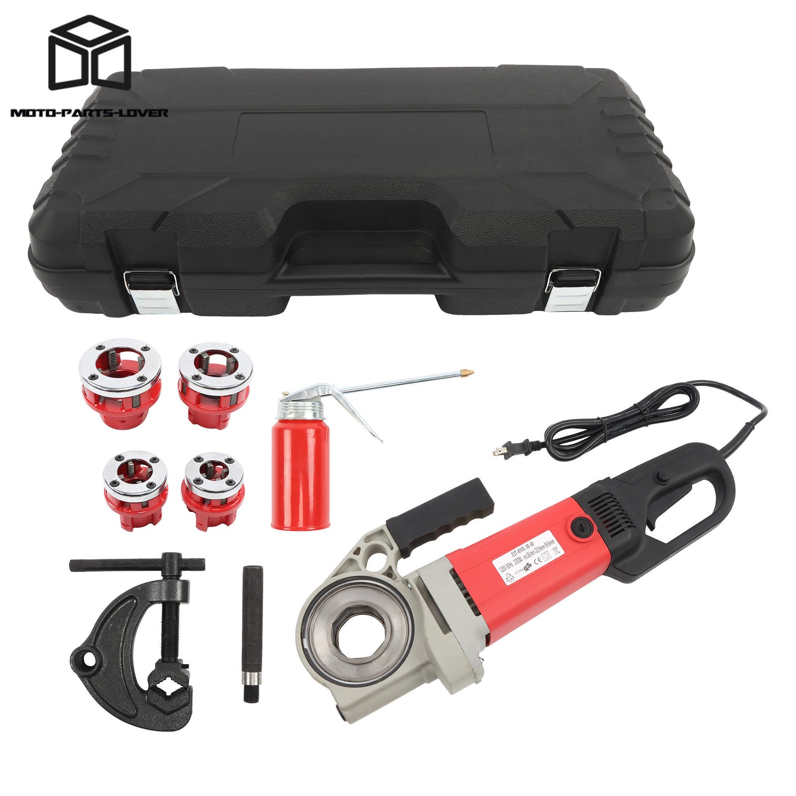 1/2-1-1/4″ Pipe Threader 2300W Electric 4 Blade Portable Threading Machine