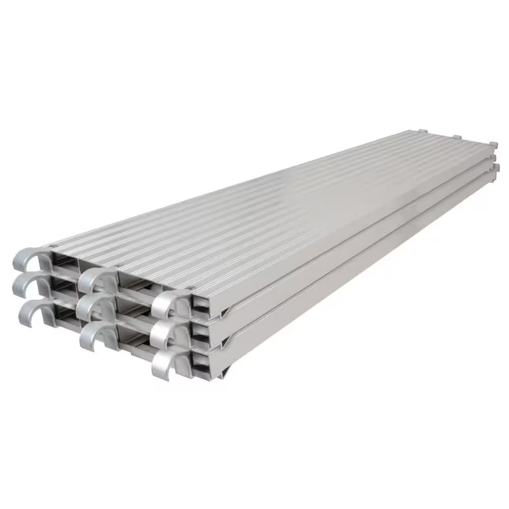 Scaffolding Platform Work Plank 7 ft. x 19 in. Lightweight Aluminum (Set of 3)
