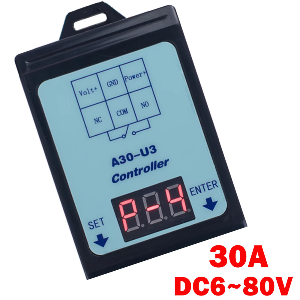 DC Voltage Detection Control Relay 6-80V/48V60V24V Battery Charge and Discharge