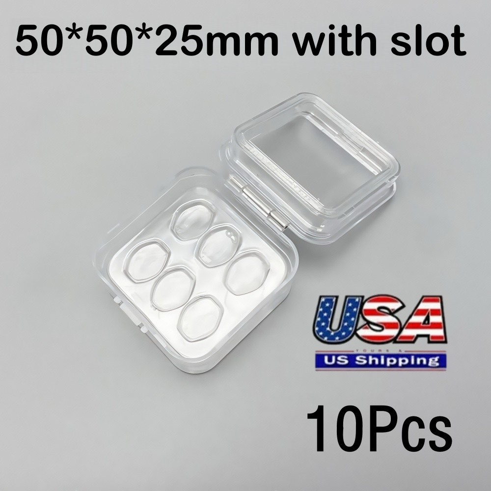 10*Dental Denture Storage Box Tooth Boxes with slot/no slot Veneer Membrane Case