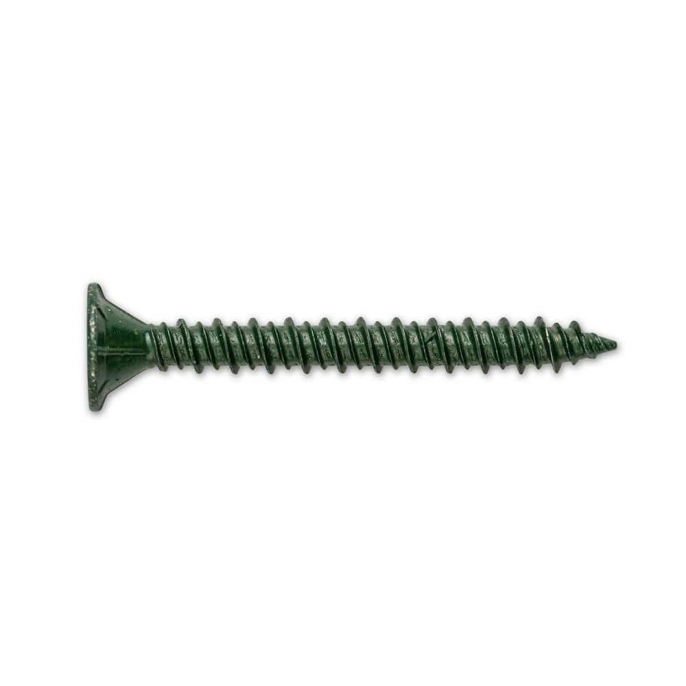 Ribbed Flat Head T25 Star Drive Cement Board Screw #9 x 1-5/8 in. (575-Pack)
