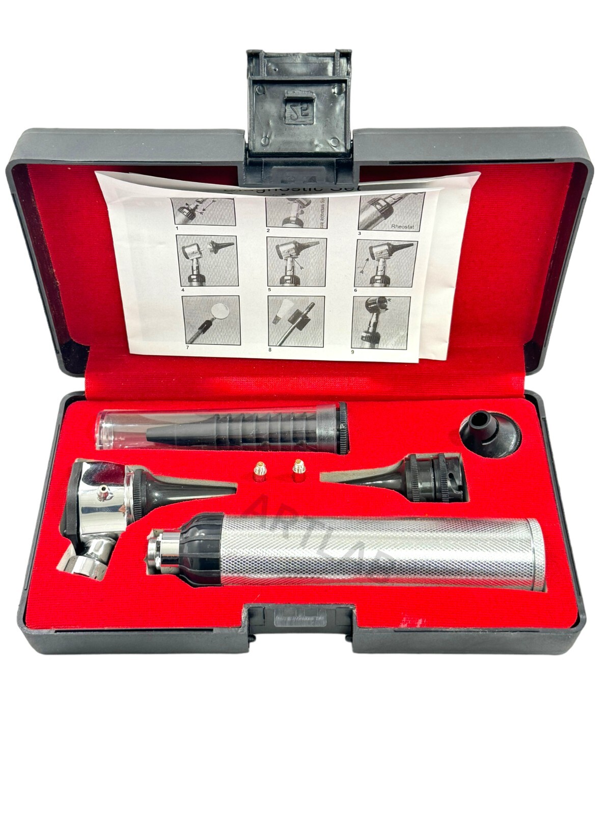 NEW 4X LENS Professional Otoscope Set ENT Medical Diagnostic Surgical Instrument