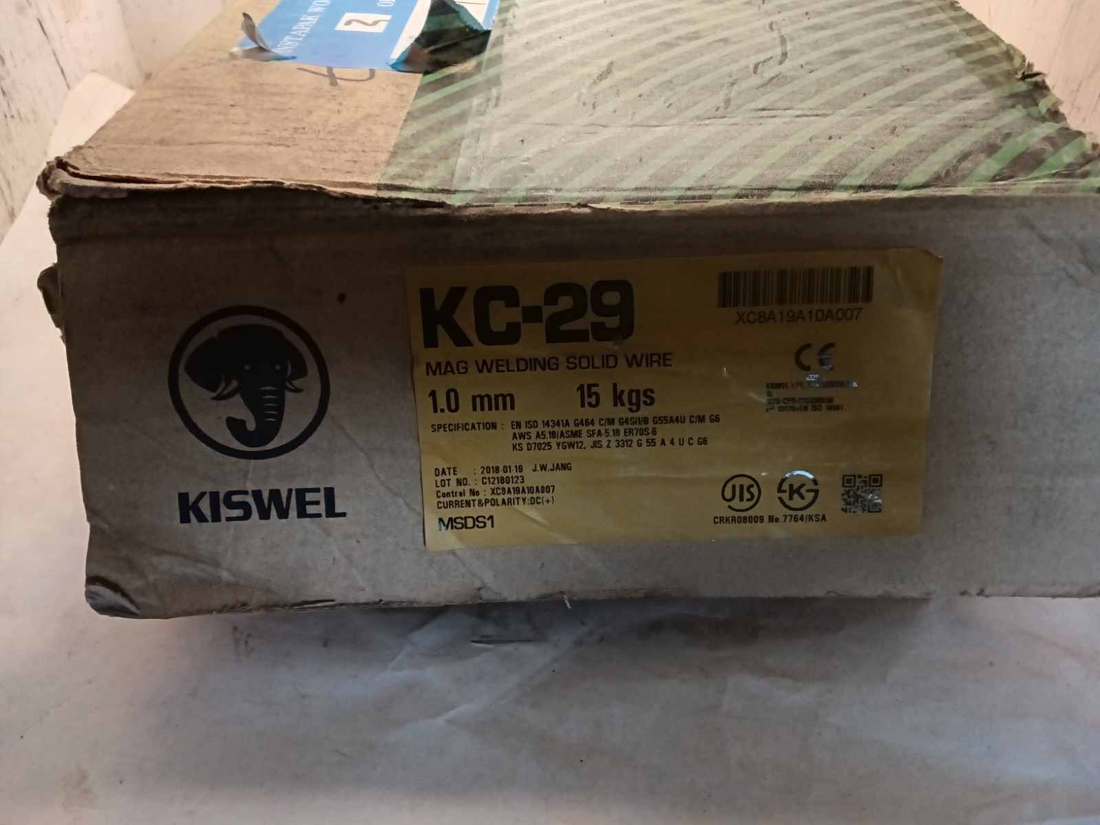 New Kiswel K-71T Flux Cored Arc Welding Wire 0.045″ (1.2mm) 33 lbs (P5C)
