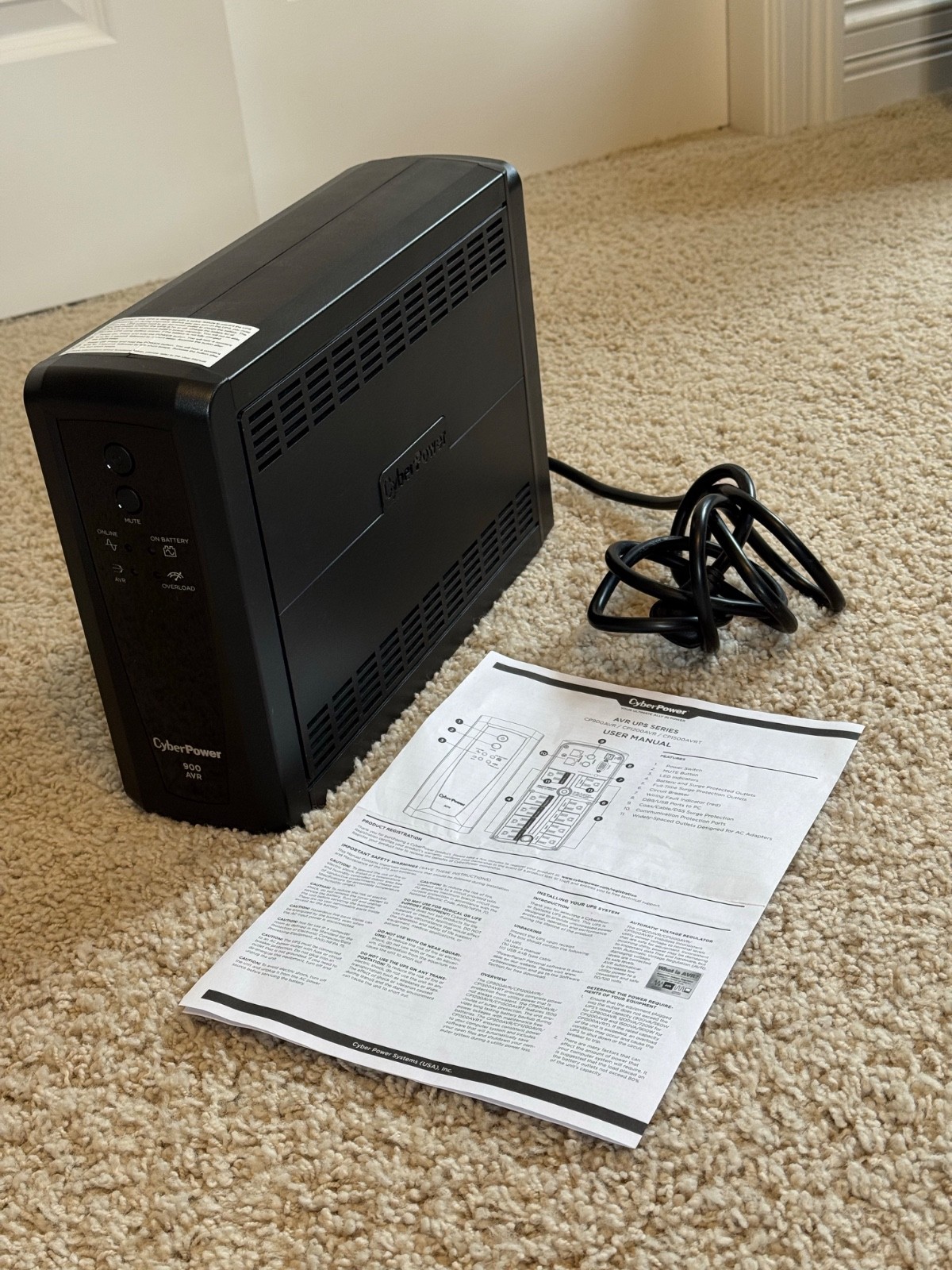 CyberPower CP900AVR UPS — 900VA/560W