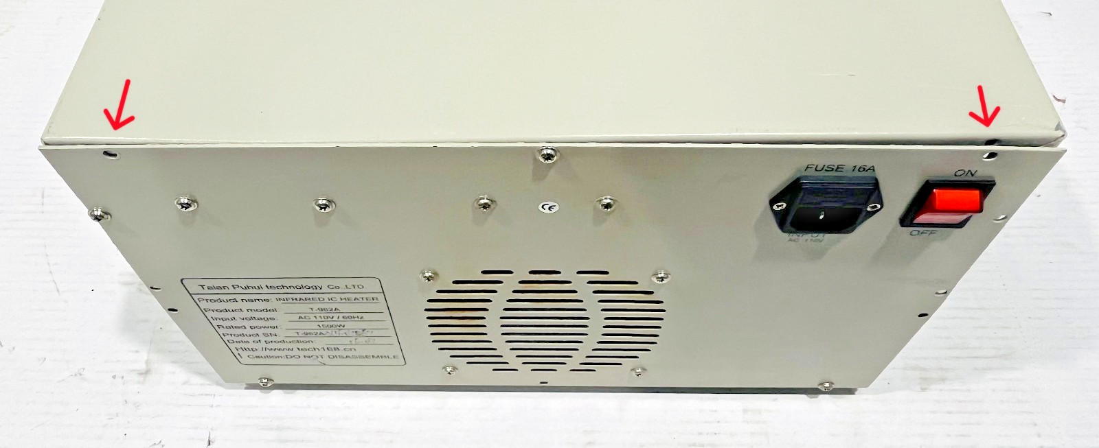 Puhui T-962A Infrared IC Heater PCB Reflow Oven 1500W AC 110V/60Hz Tested