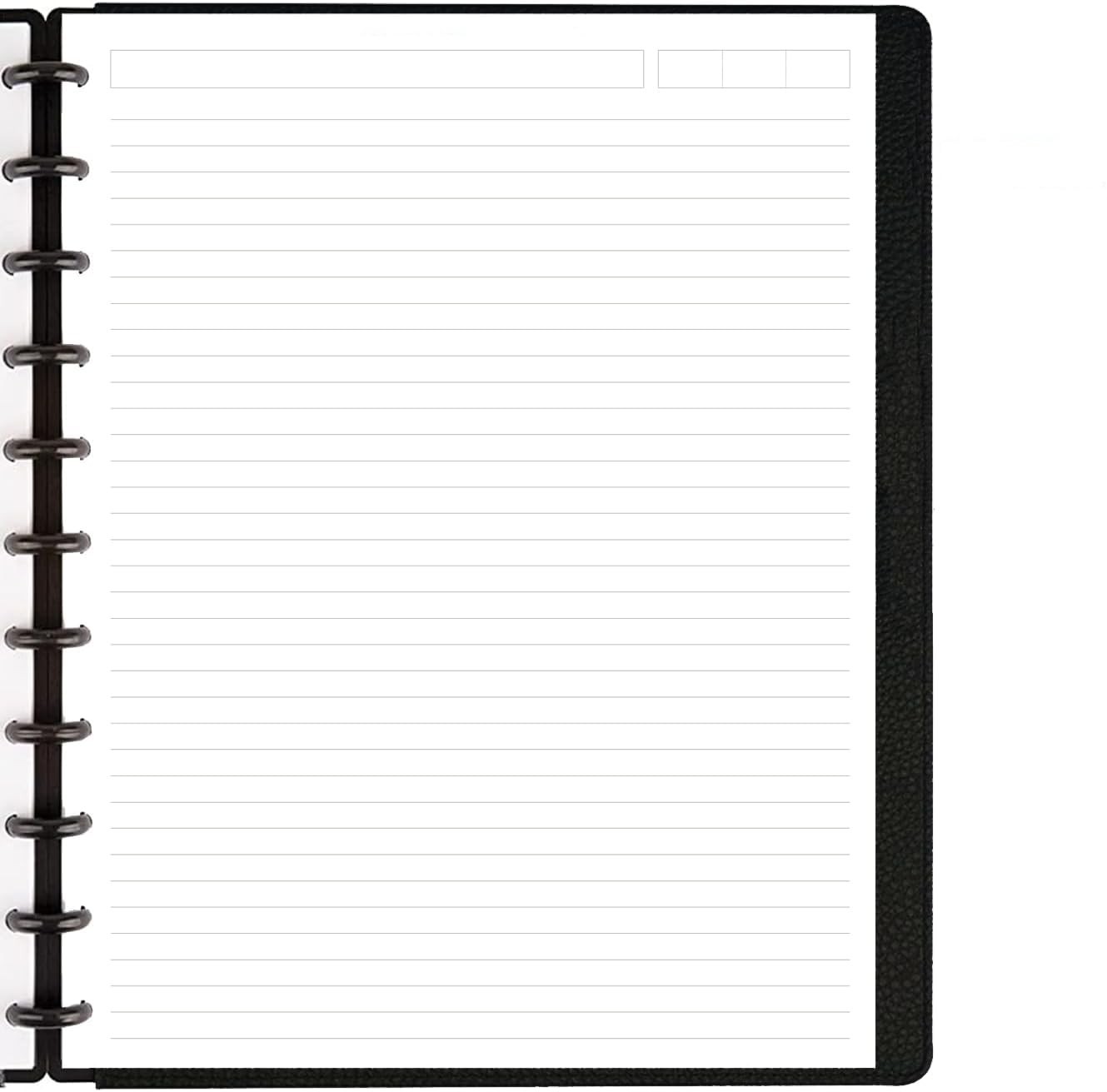 A4 TUL Discbound Lined Refill Paper, 11Hole Letter Size 100Sheets, White