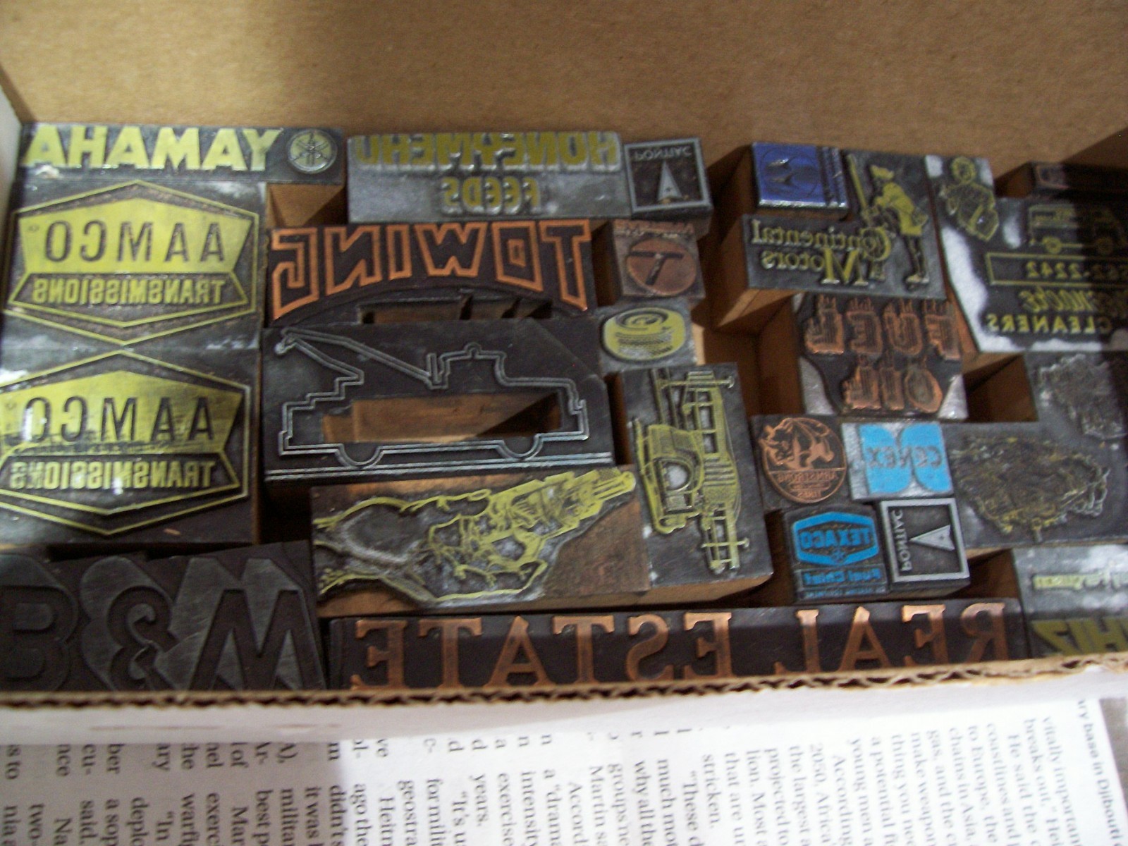 PRINTERS CUTS, Misc. Automotive, gas, oil, etc. 35 in all
