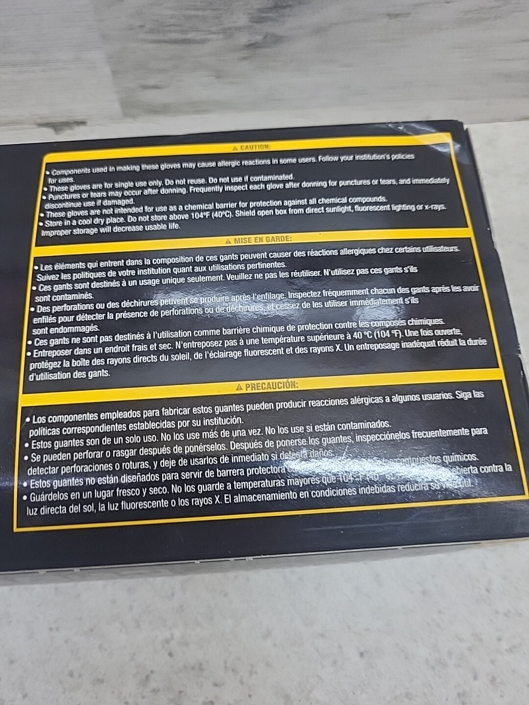SAS Raven 66519 Nitrile Gloves XLarge Black 7 Mil Powder Free Exam Grade Box 100