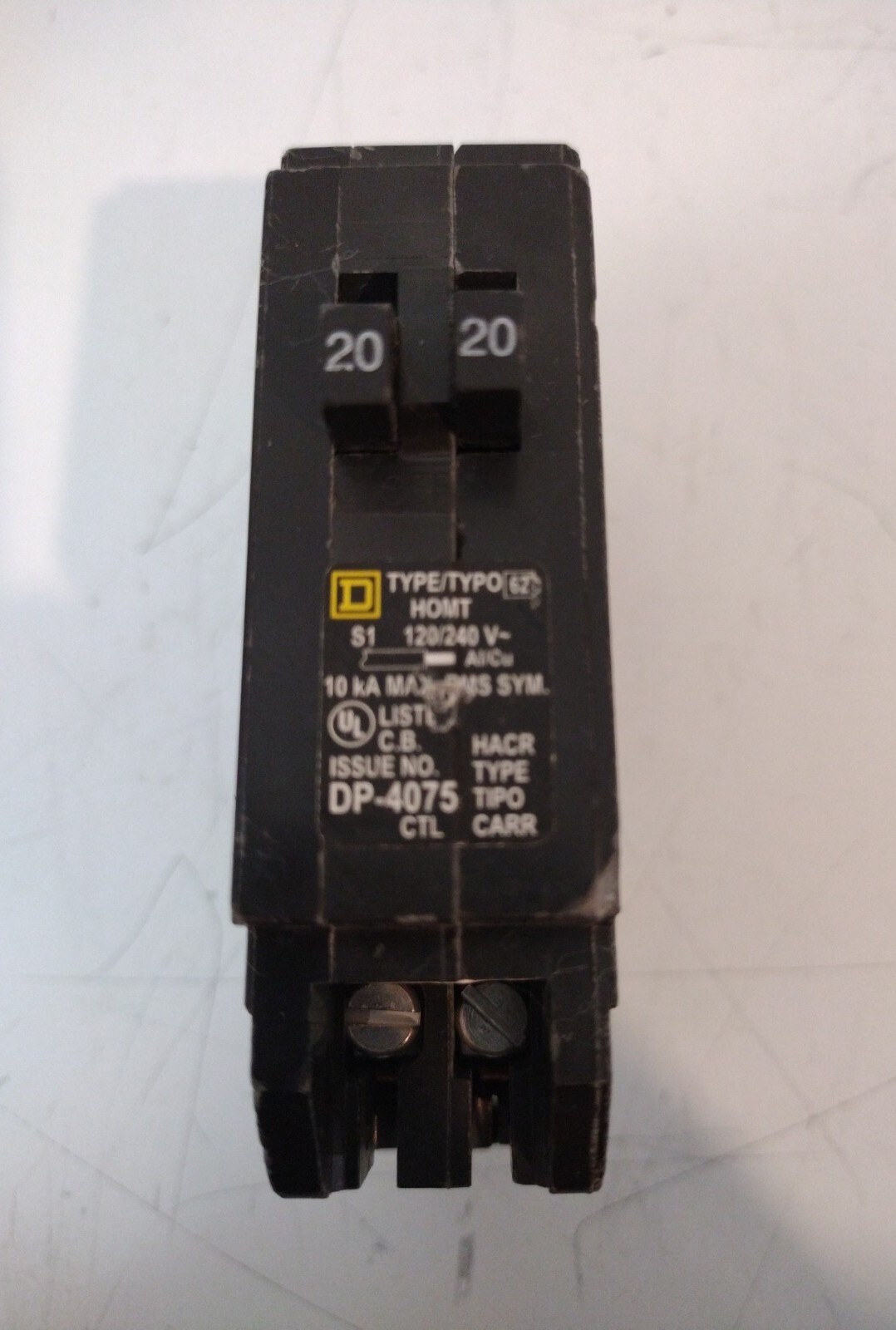 NEW Square D HOMT2020CP Tandem Circuit Breaker Single-Pole 20 Amps
