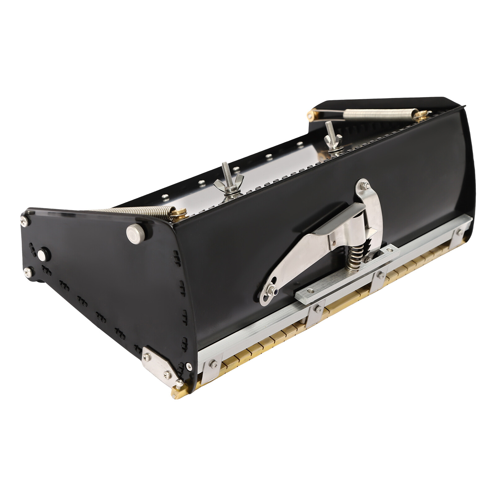 12″ Drywall Flat Finishing Box Drywall Tool Stainless Steel 32cm/12.6in Black