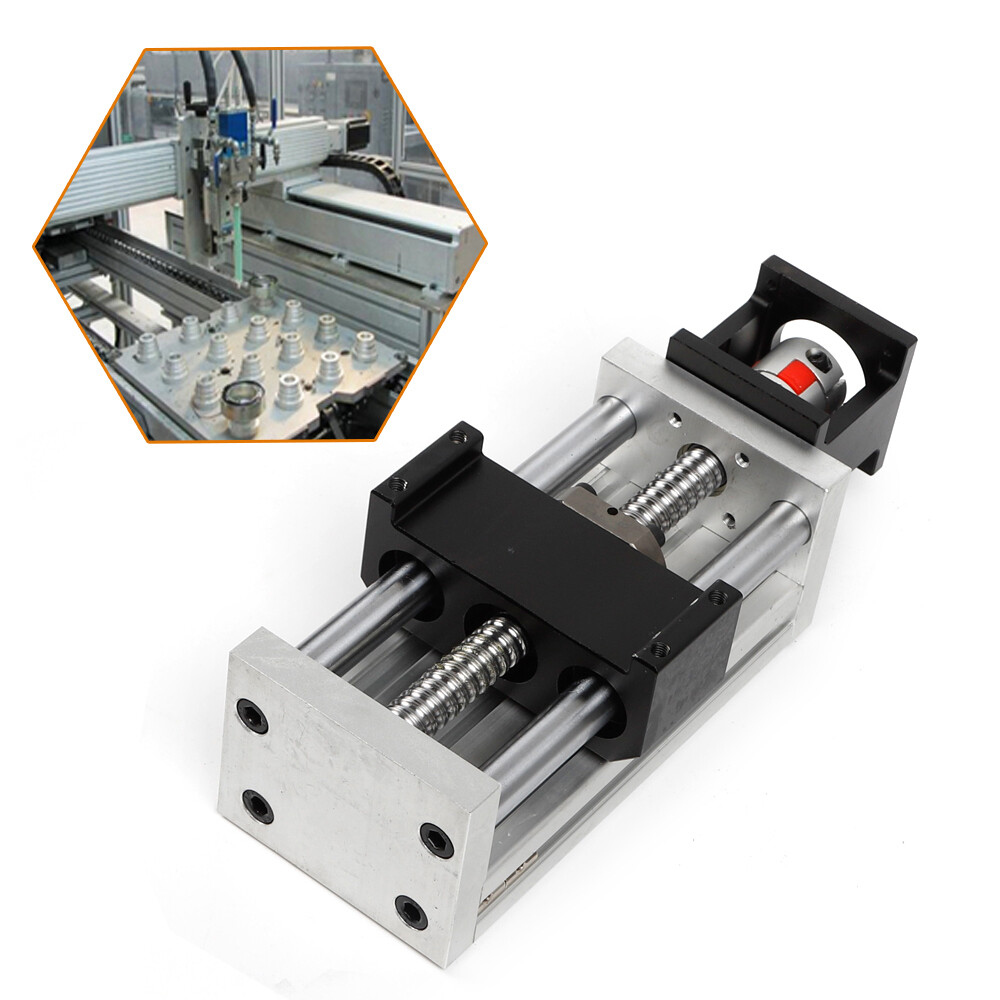 100mm stroke Ball Screw Rail Slide Linear Guide Stage Manual Table CNC Linear