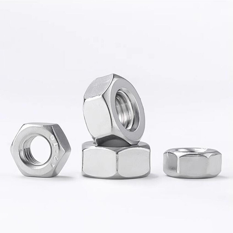 1-100pcs M 1 1.2 1.4~ M64 304 Stainless Steel Hexagon Full Nuts A2 Grade DIN 934