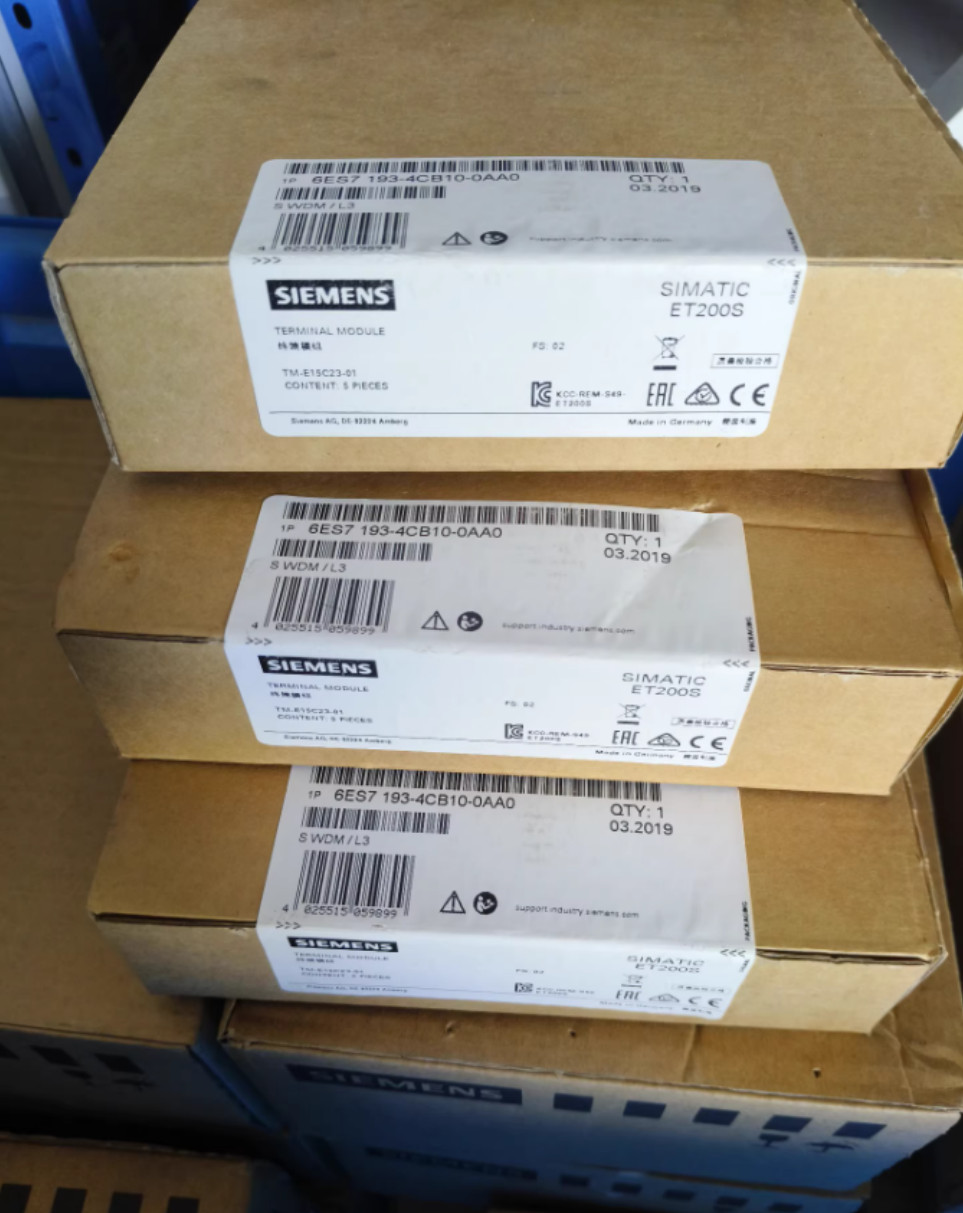 5PCS/1Box New Siemens 6ES7193-4CB10-0AA0 Terminal Module In Box Brand