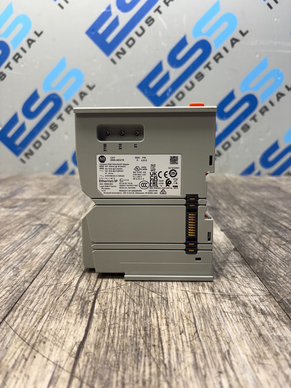 ALLEN BRADLEY 5069-AENTR SER. A COMPACT 5000 ETHERNET/IP ADAPTER
