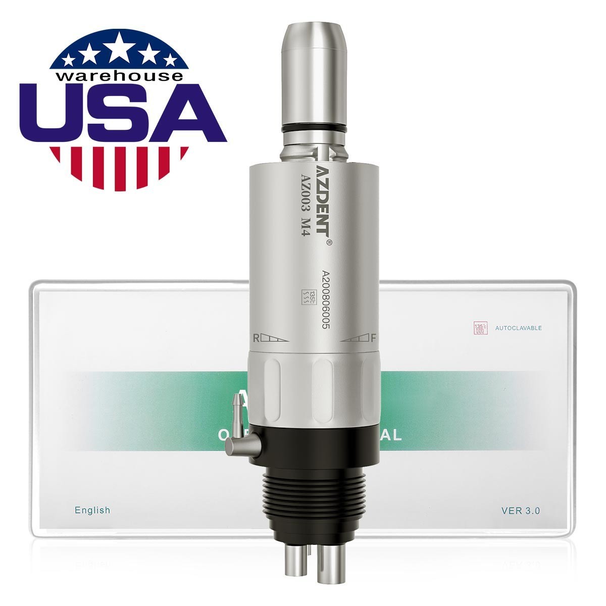 Dental Slow Speed Handpiece Air Motor E-type Internal/ External Water Spray M4