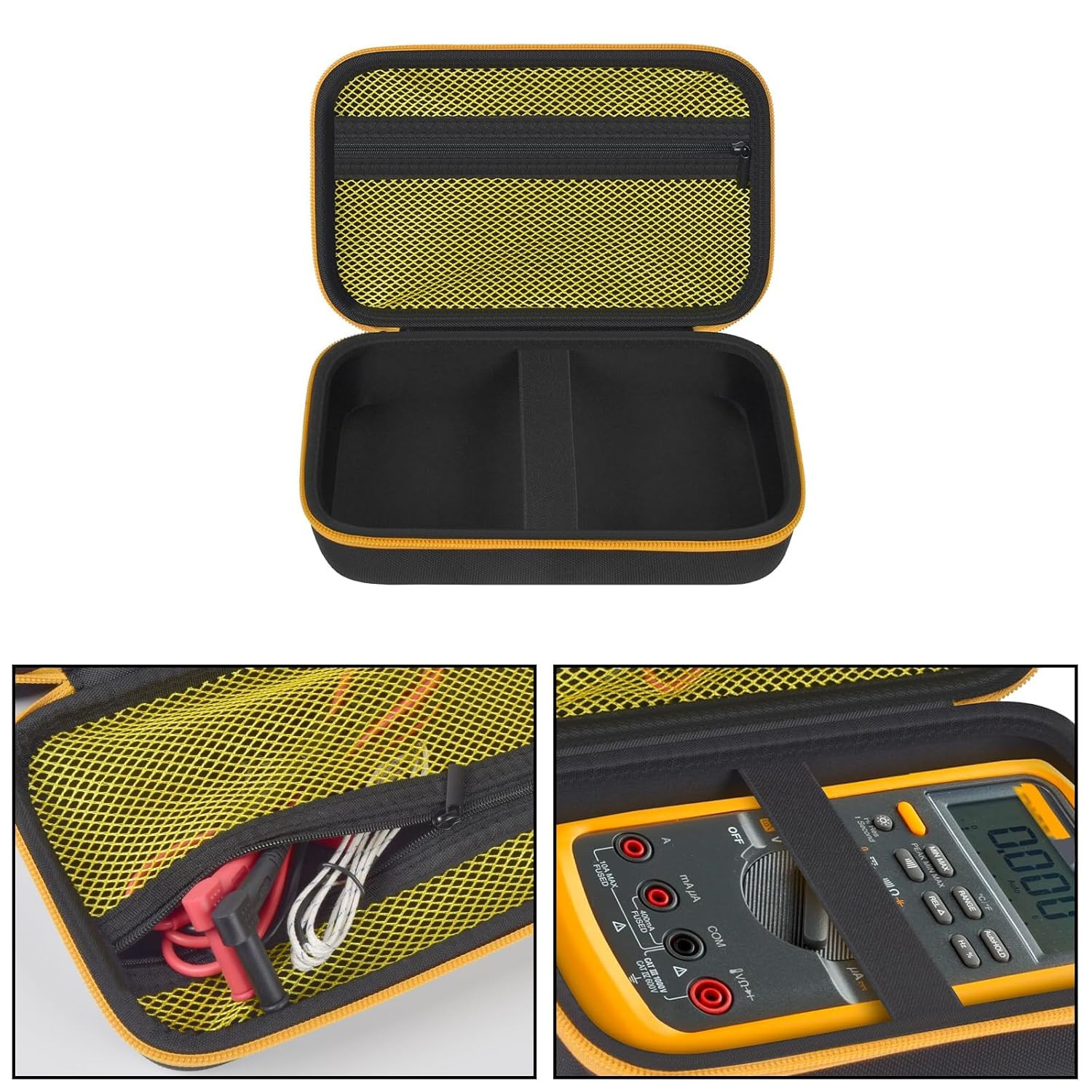 Protective Travel Storage Bag Hard Carrying Case for Fluke 87-V/ 88V/ 15B+/ 17B
