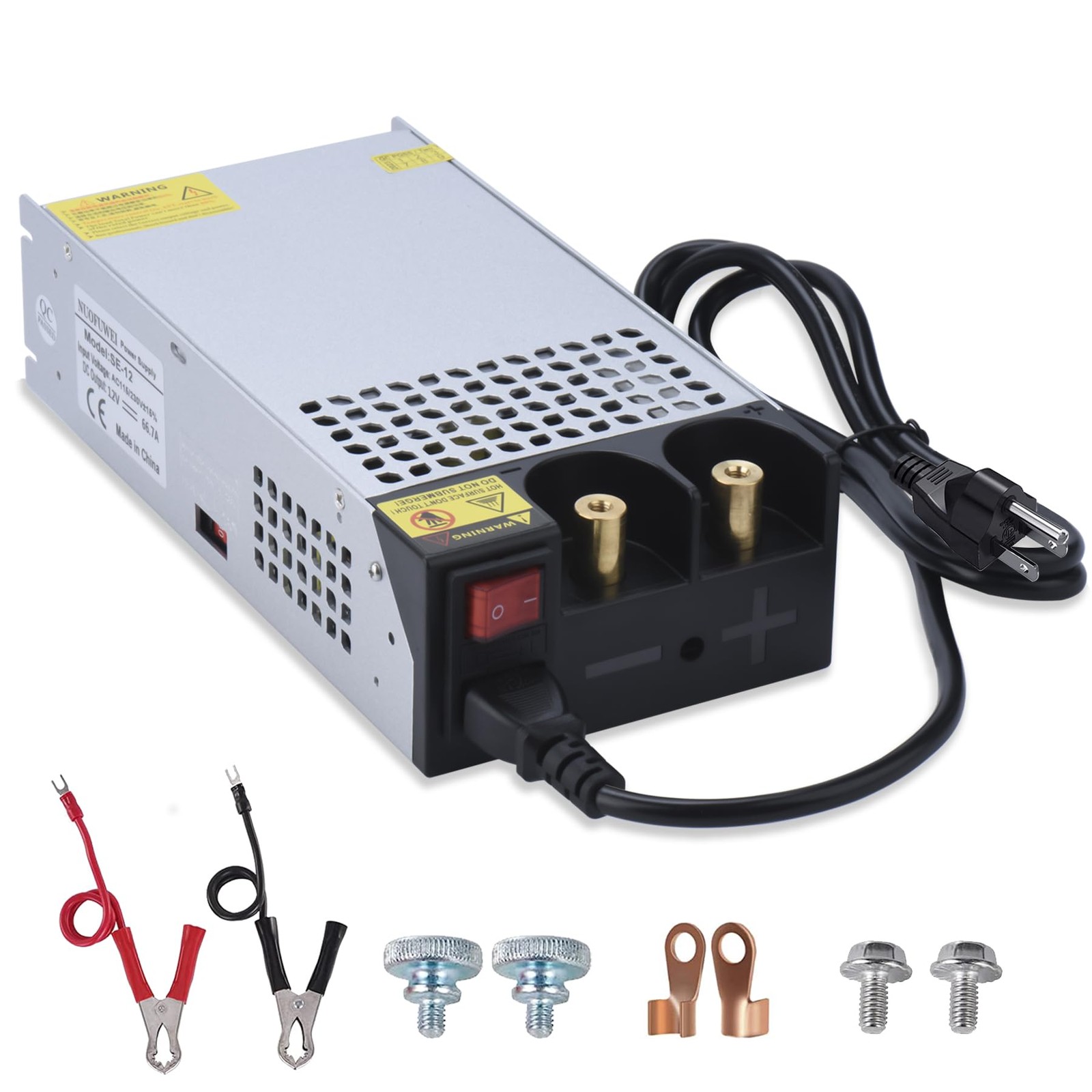 DC 12V 100A 1200W Power Supply 110V AC to 12v DC Converter Power Supply Adapt…