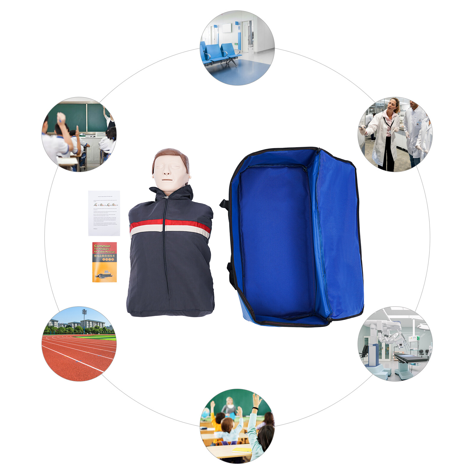 Adult CPR Adult Manikin for First Aid Training Patient Education Simulator Model