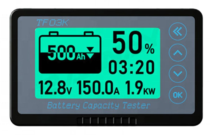 120V 500A Battery Monitor High and Low Voltage Programmable Alarm Voltage Tester