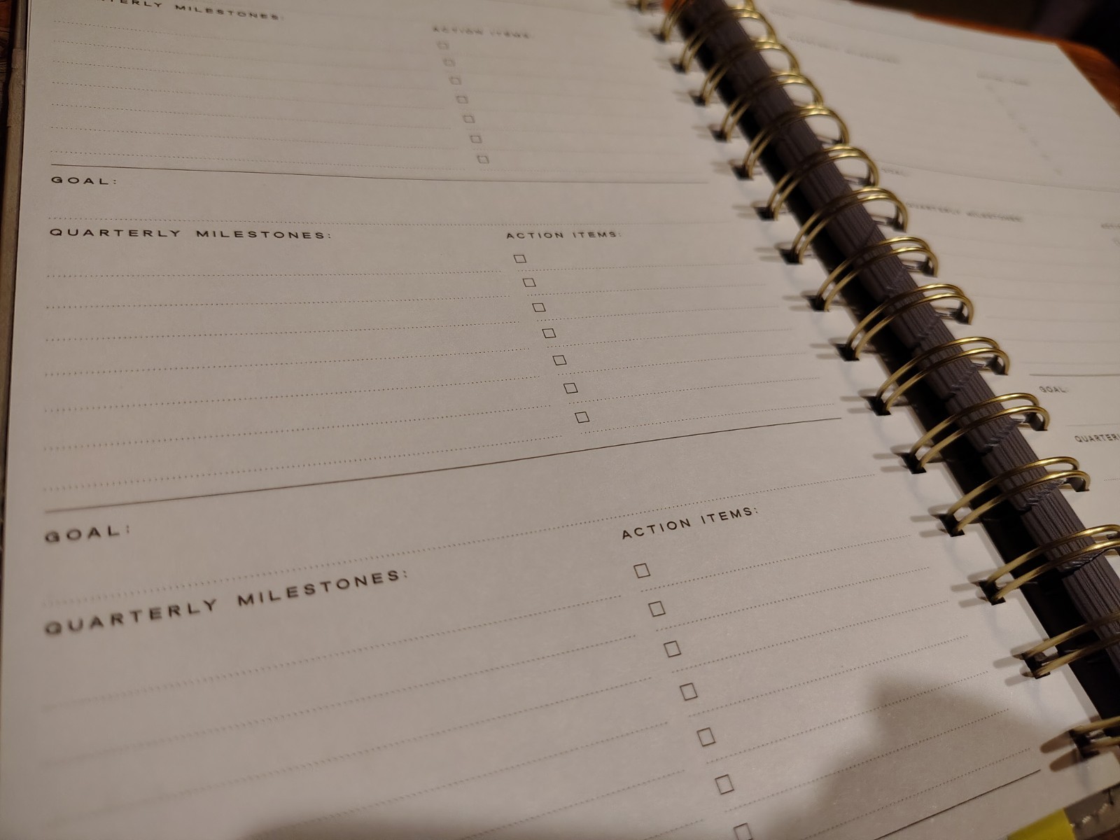 Citrine Planner academic year 26-27 Weekly/Monthly Spiral Faux Leather Planner