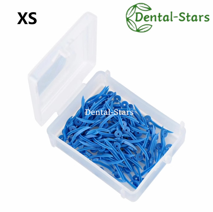 1000x Dental Wedges Plastic Concave Diastema Wave Shape Tooth Gap Wedge w Holes