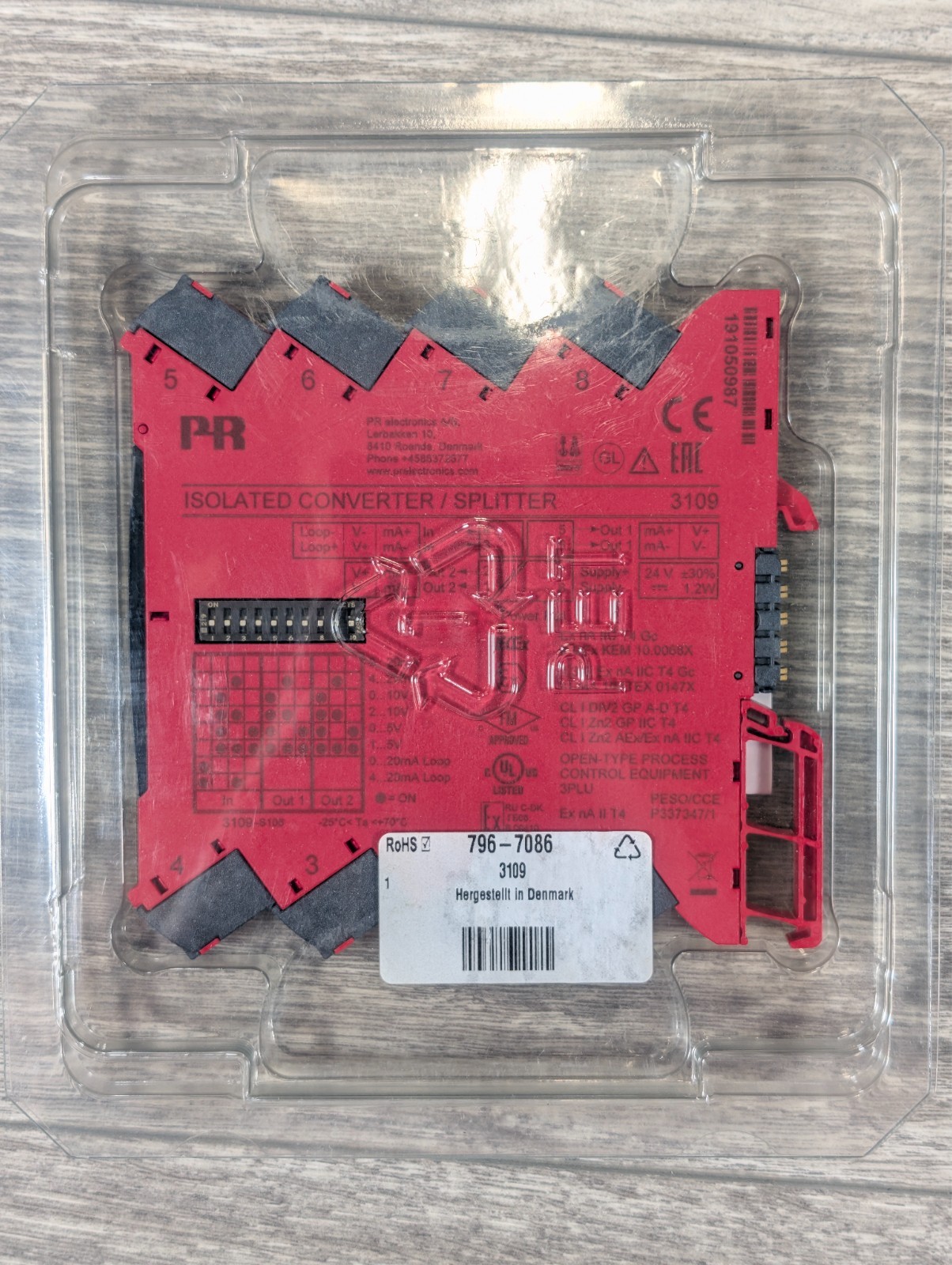 PR Electronics 3109 Isolated Converter Splitter New Denmark DIN Rail
