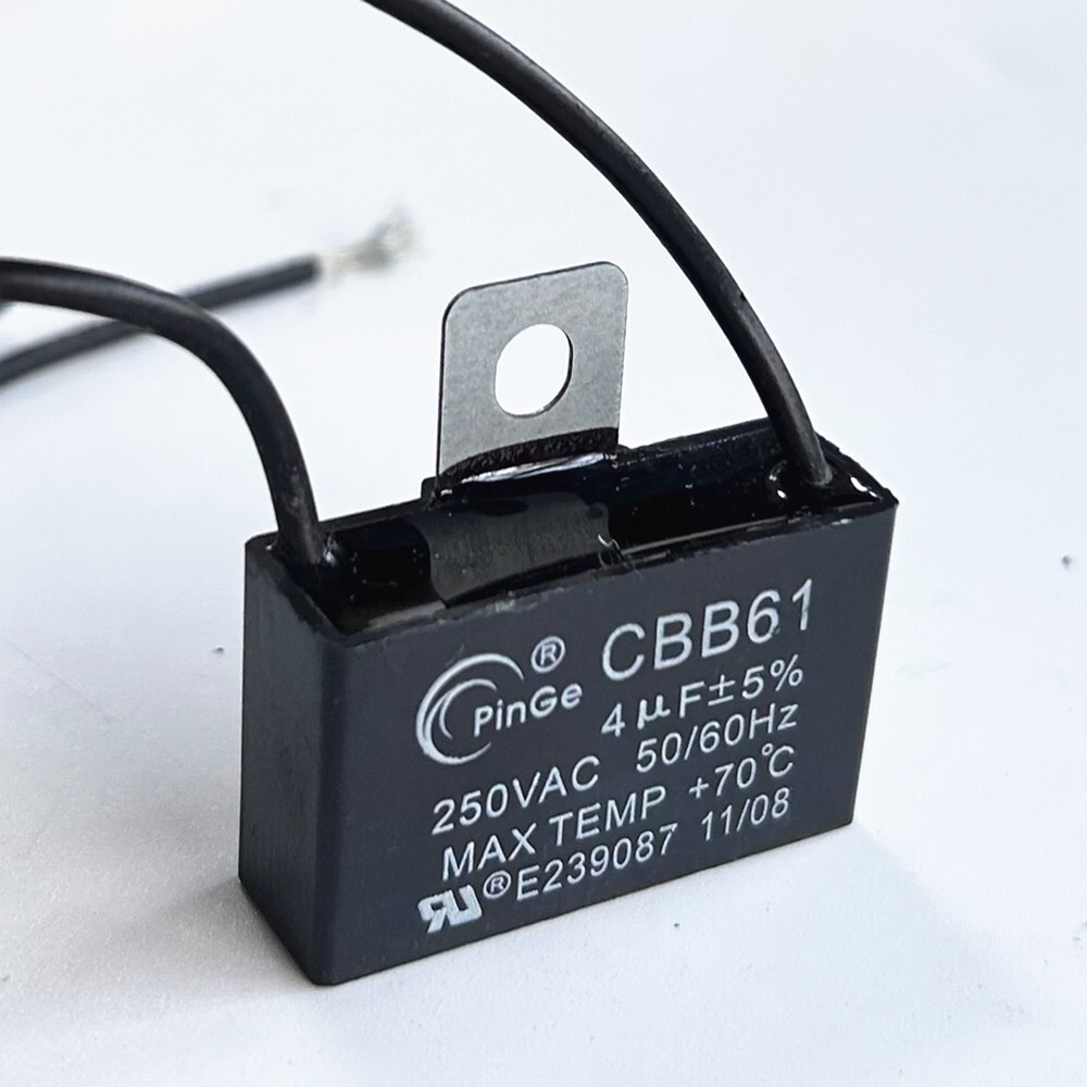 CBB61 4mfd 4uf 4.0uF 4 UF 250V AC Ceiling Fan MOTOR START Capacitor 2 WIRES