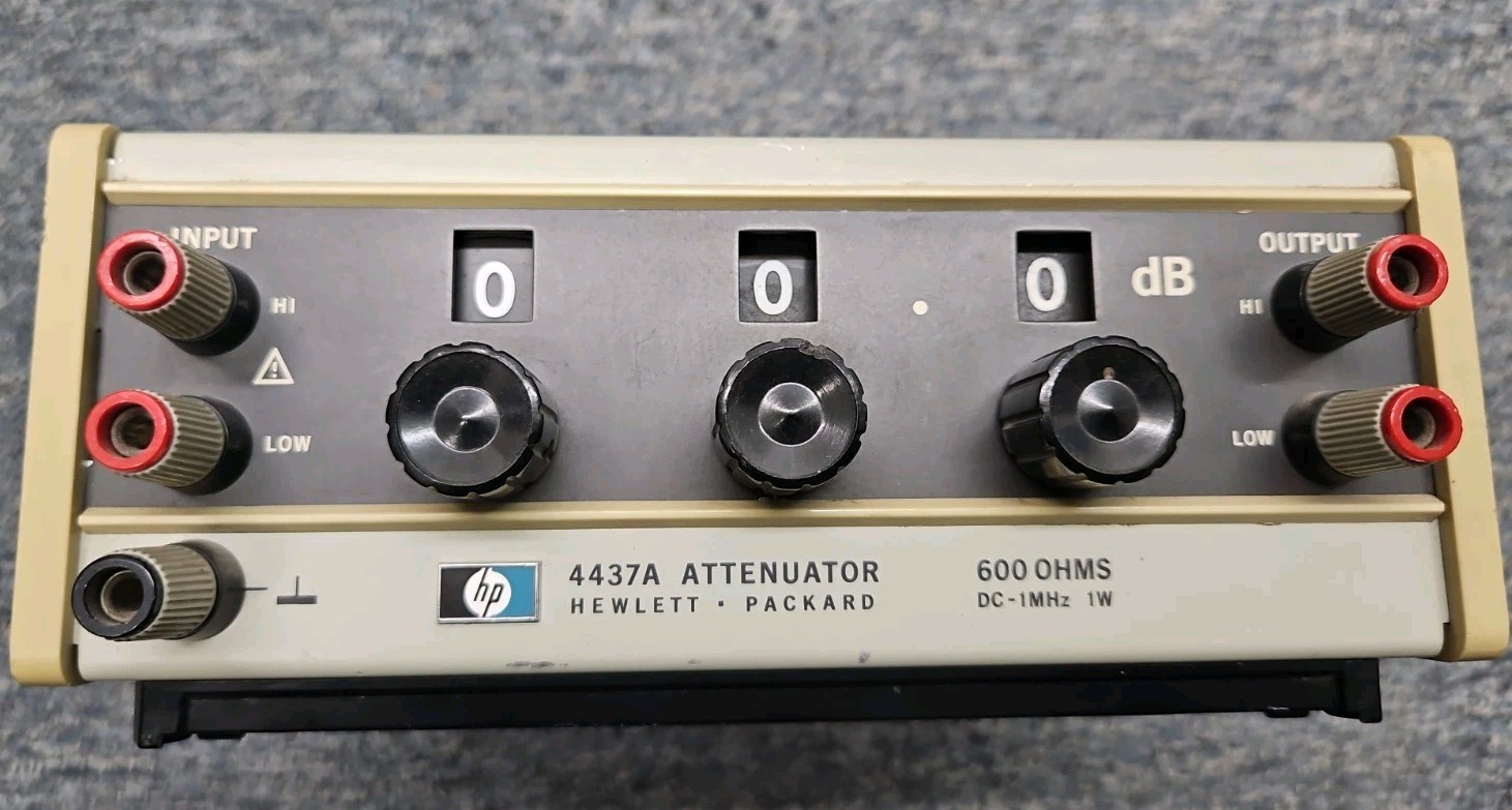 Hewlett Packard 4437a Attenuator DC-1Mhz 600 Ohms