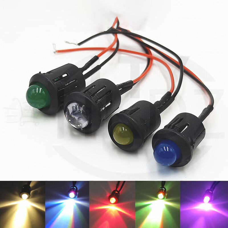 Pre-Wired LEDs 3mm/5mm/8mm/10mm With Holder Wire Light Emitter Pre-Wired Cable