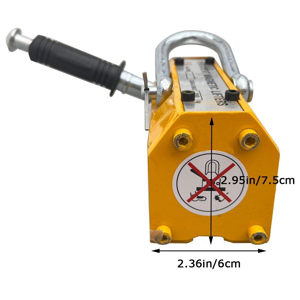 Steel Magnetic Lifter 200kg / 440lbs Metal Lifting Magnet Permanent Lift Magnets