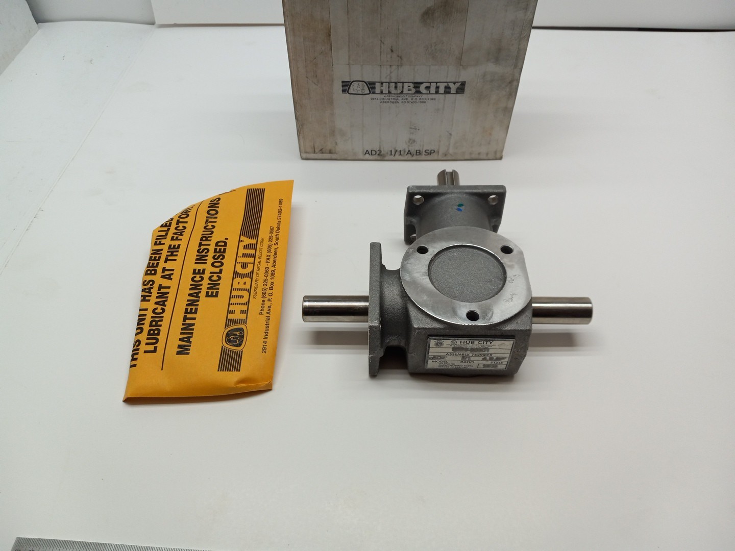 Regal Beloit Hub City 0220-00301 Bevel Gear Drive, AD2, 1/1, A, B, SP