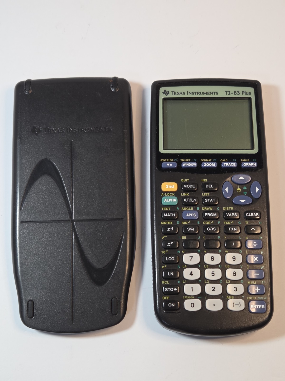 Texas Instruments TI-83 Plus Graphing Calculator – Black-with Cover Tested Works