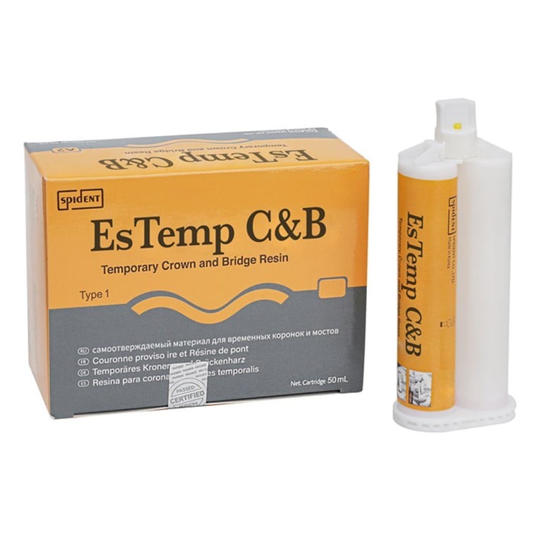 Crown & Bridge Material,Bis-Acryl Self-Cure 1:1 Automix,A1,50mL Cartridge