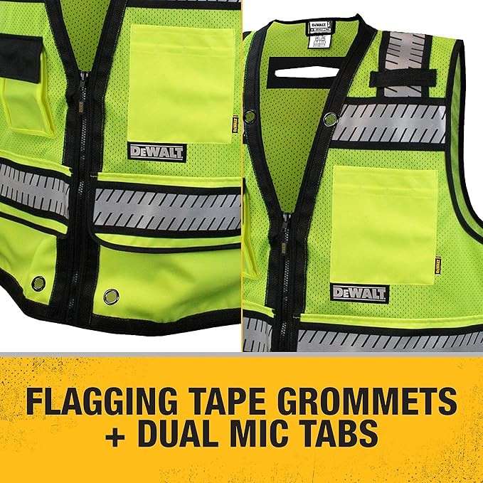 DEWALT DSV521 Class 2 Heavy Duty Surveyor Vest, X-Large