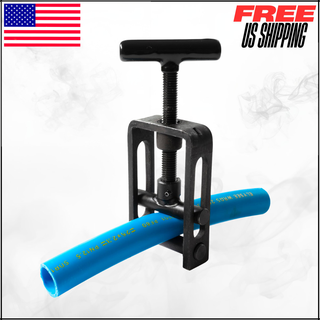 Plastic MDPE PE & PEX Water Line Shut-Off Clamp Pipe Squeeze-Off Tool 0-1.26″