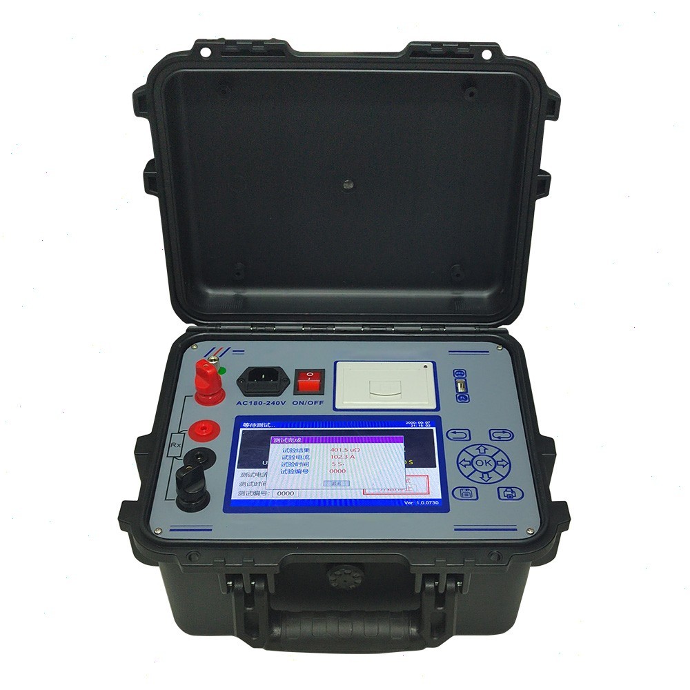 Contact Resistance Tester Meter with Measuring Range 0~50mΩ Resolution 0.001μΩ