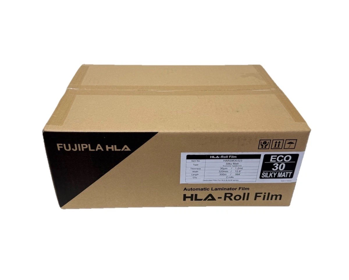 FujiPla HLA & ALM Laminating Film Rolls 1.2mil Silk Matte 12.6″ X 984′ – 2rolls