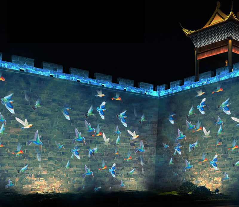60W-600W Fish Dynamic Effect Pattern Projection Logo Gobo Projector Holiday Gift