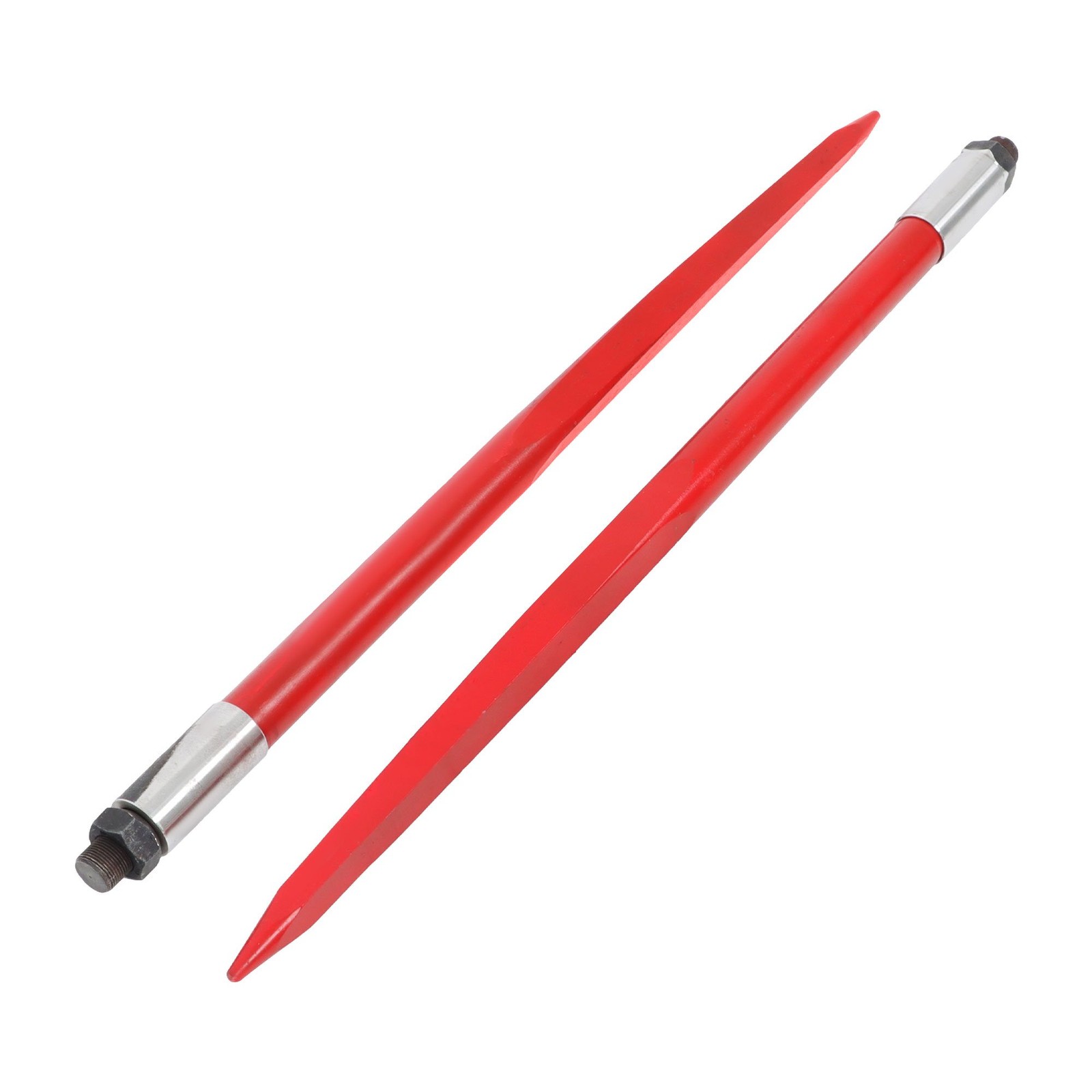 2 Pack 39″ Hay Bale Spear 3000 lbs Capacity Spike Fork Fit For Tractors Loaders