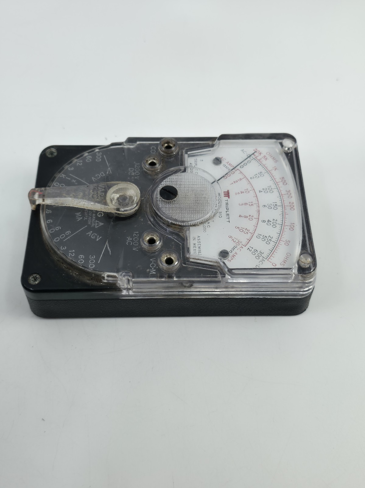 ​Vintage Triplett Model 310 Type 5 VOM Analog Multimeter With Leather Case