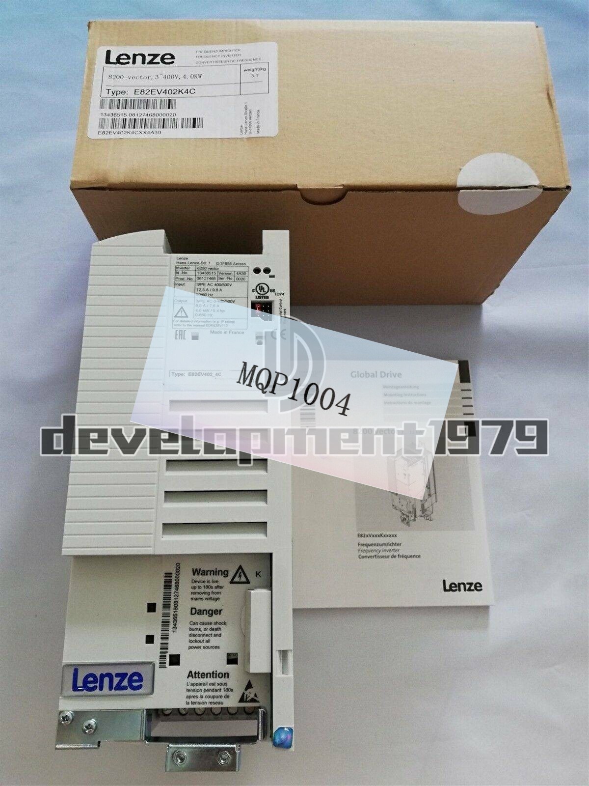 ONE NEW Lenze 4KW Inverter E82EV402K4C E82EV402_4C