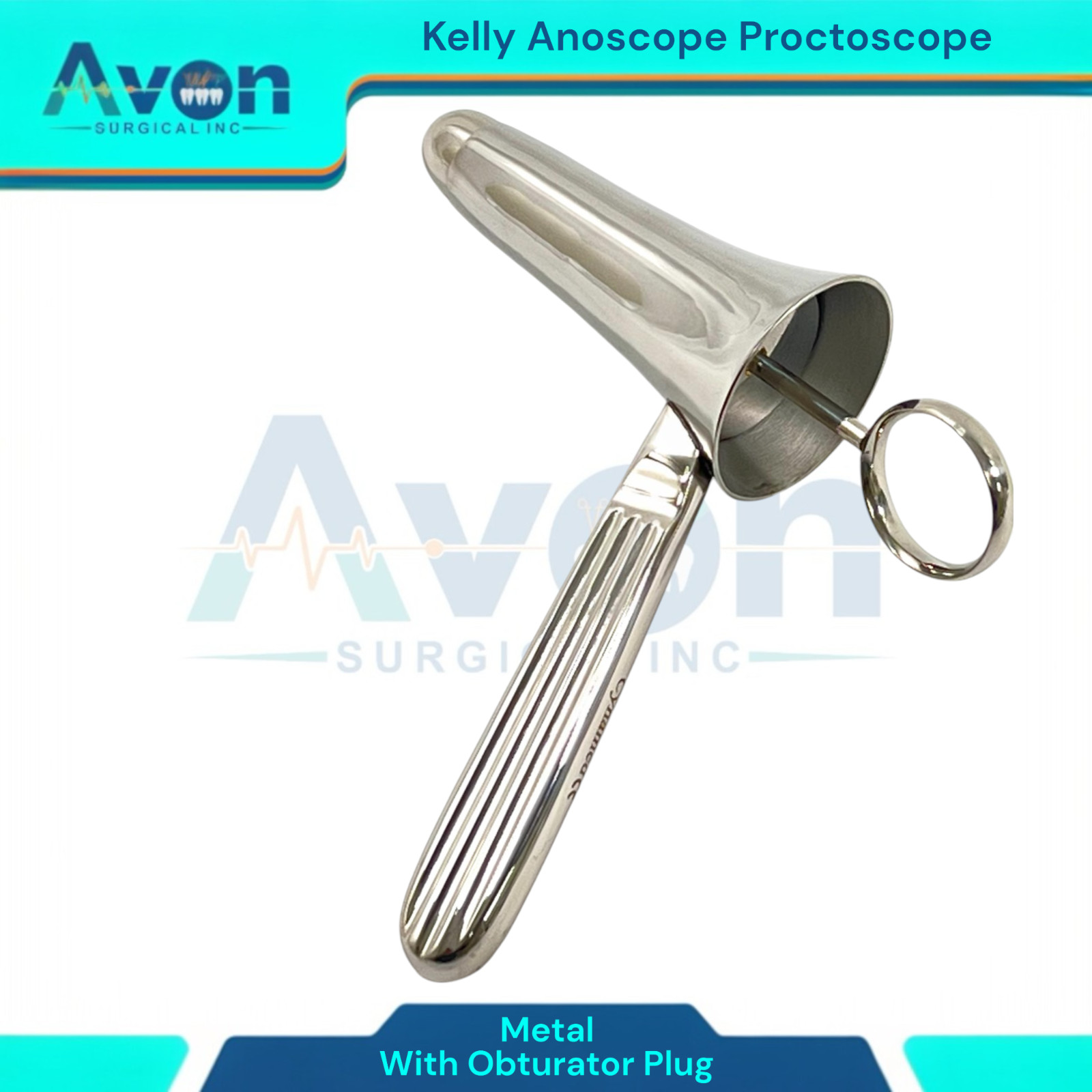 Kelly Anoscope Proctoscope Rectal OB/GYN Urology Instrument with Obturator