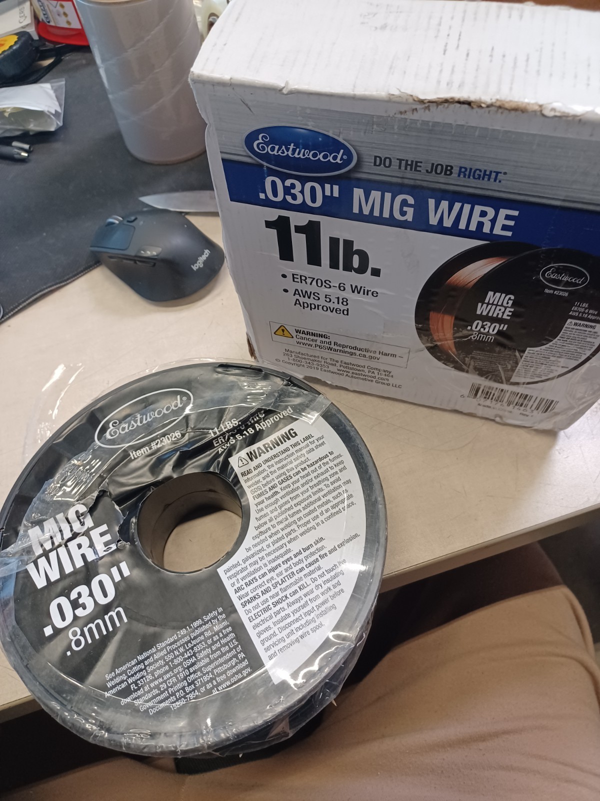 Eastwood .030 11 lb Solid Mig Bronze Copper Metal Fabrication Welding Wire Spool