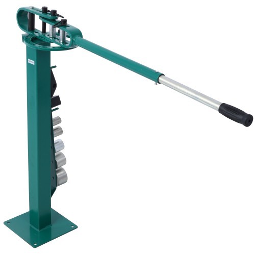 Pedestal Floor Compact Bender Metal Fabrication Tube Pipe Rod 7 Dies 1″-3″