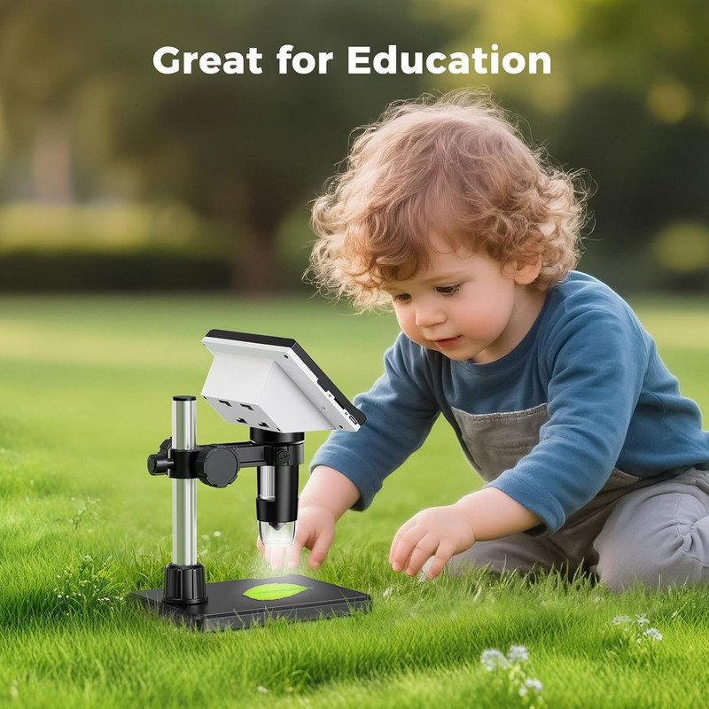 4.3 Inch LCD USB Digital Microscope 1000X Magnifier for Coins Jewelry Repair