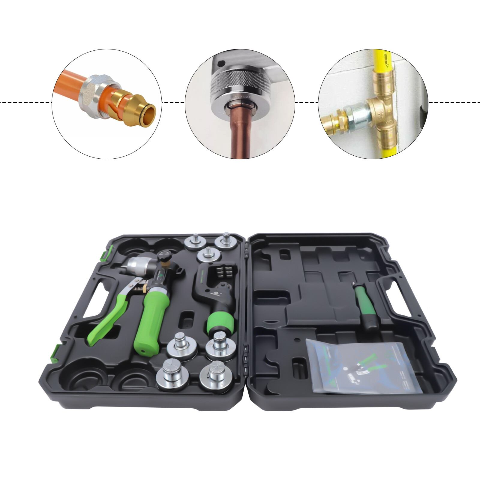 Hydraulic Expander HVAC Hydraulic Swaging Tool Kit Tubing Expanding Copper Tube