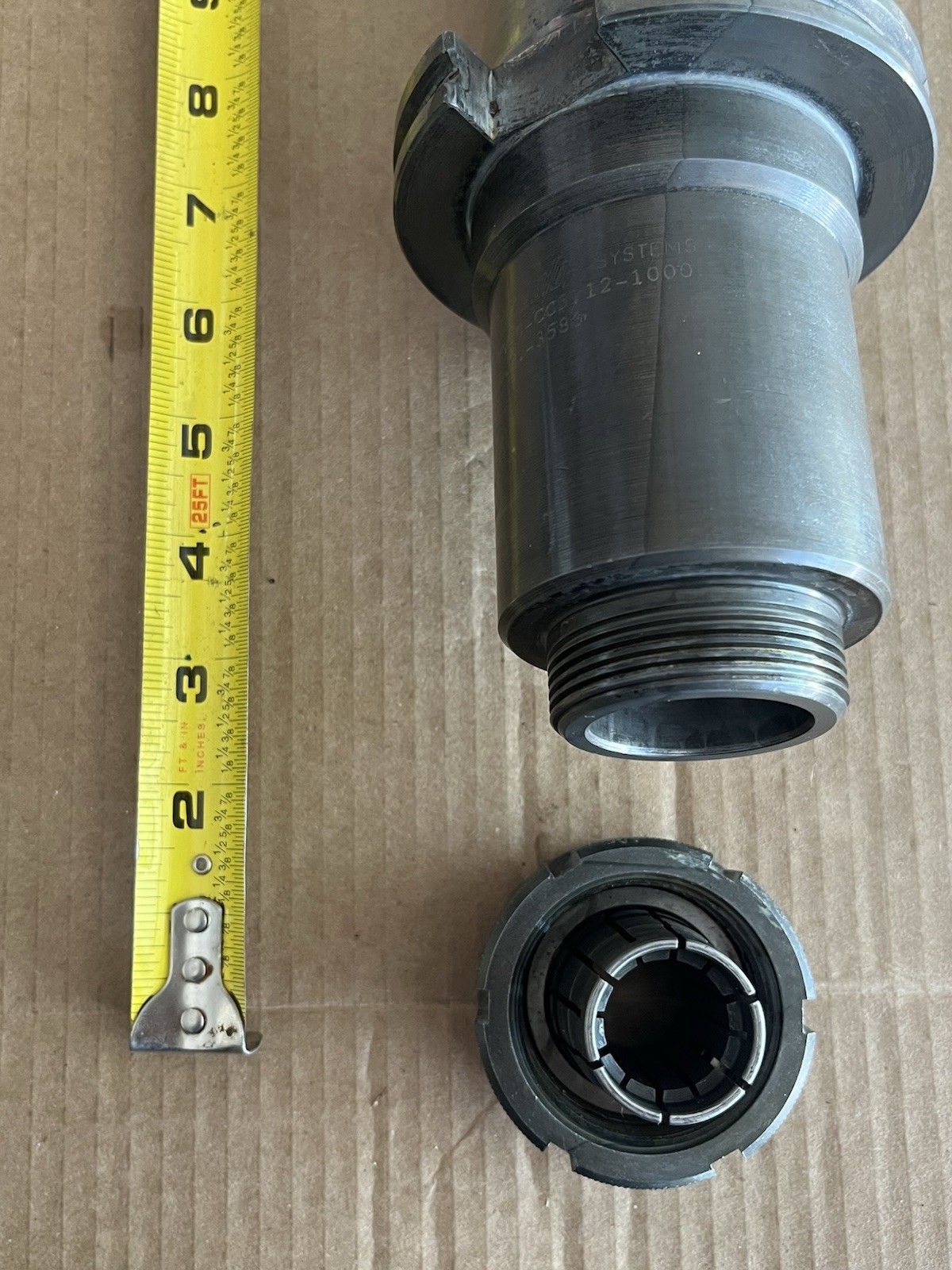 Carboloy Systems CAT50 Collet Chuck CV50-CC5.12-1000 CNC Tool Holder. #43. READ!