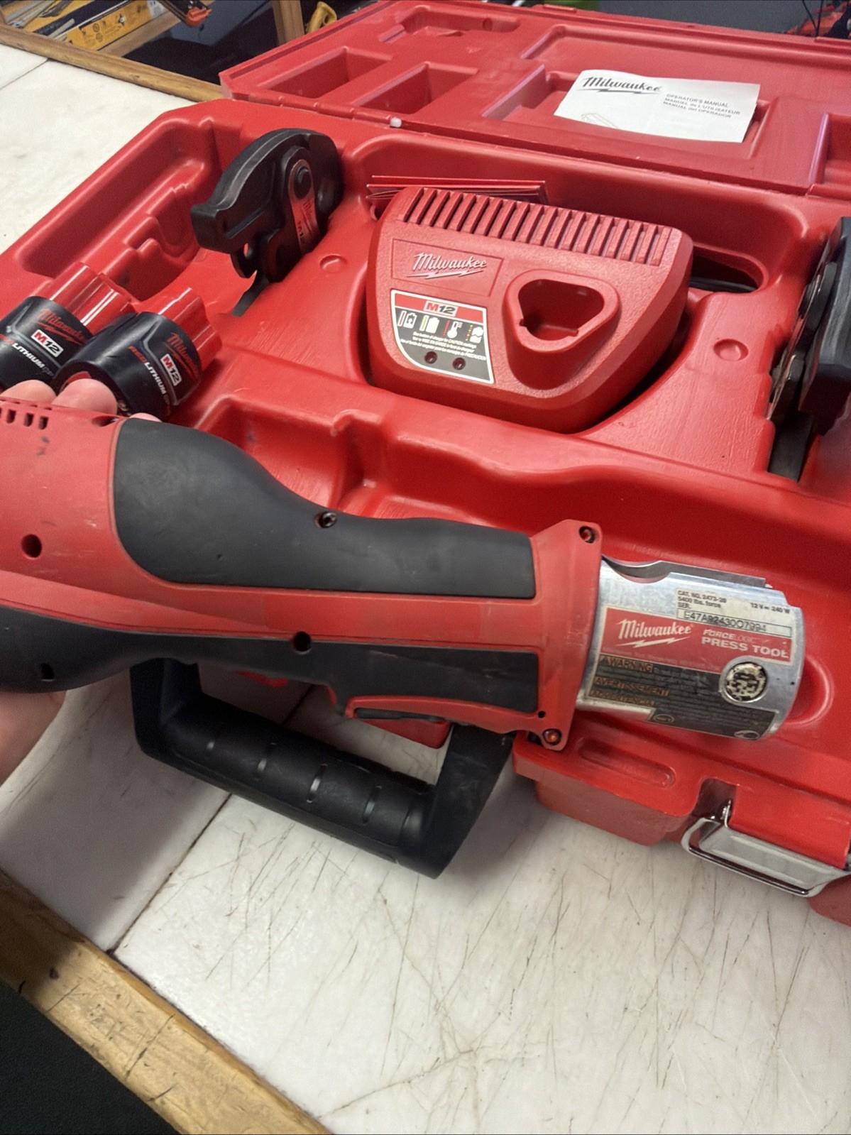 Milwaukee 2473-20 Force Logic M12 Press Pressing Crimp 2 Batteries