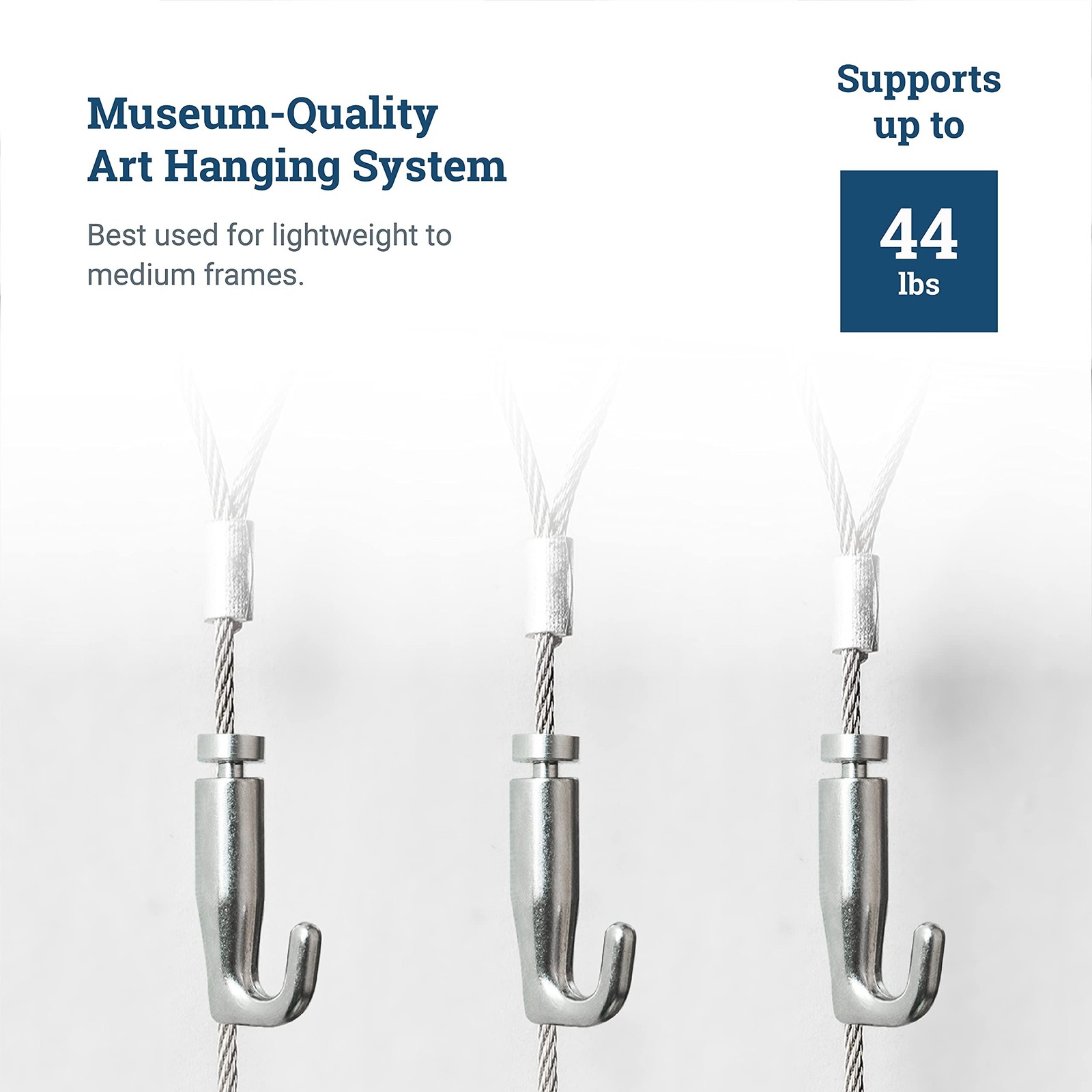 PHS Adjustable Art Hanging Hooks for Art Gallery Hanging System – Self-Grippi…