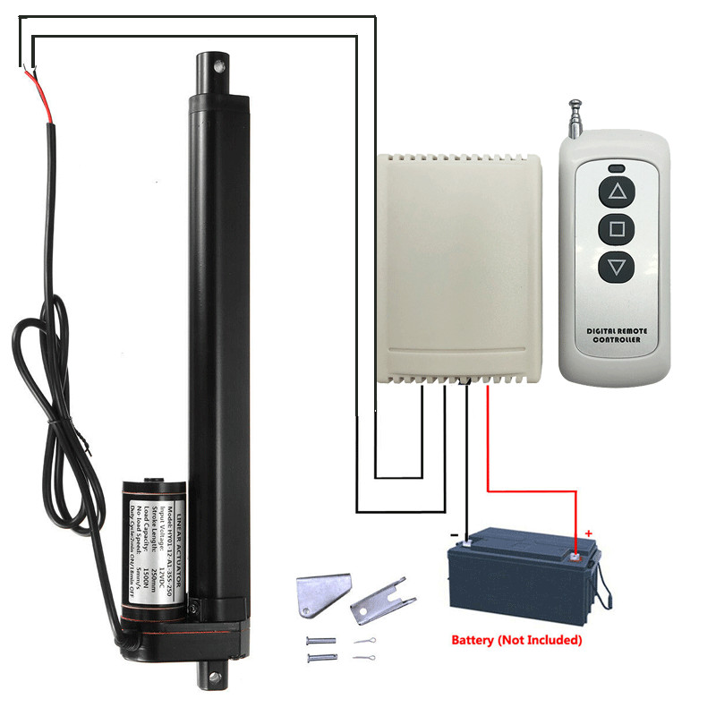 2000N Linear Actuator 12V Heavy Duty IP65 Waterproof Stroke 2″~40″ 1000MM 450lbs